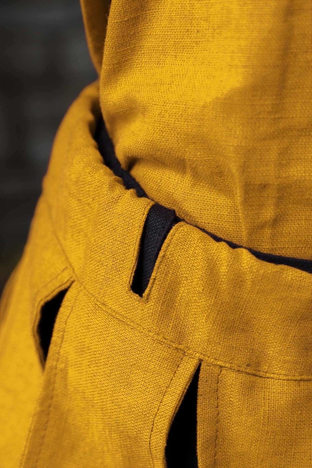 Landsknecht puffy trouser leg Daniel, yellow, per piece
