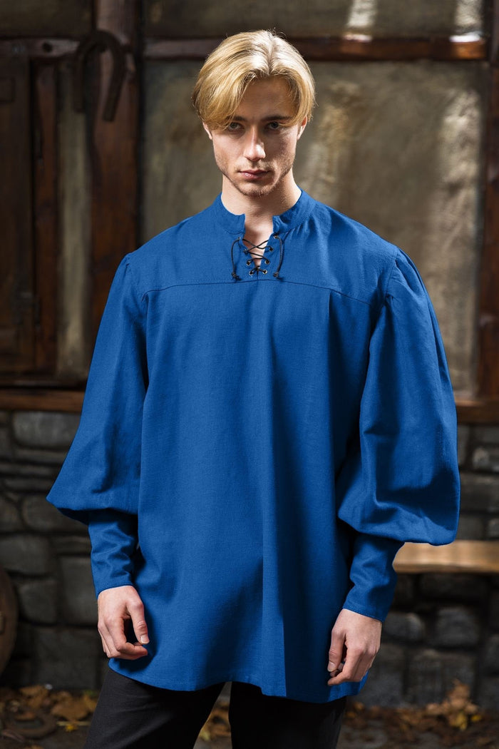 Landsknecht shirt Friedrich, blue