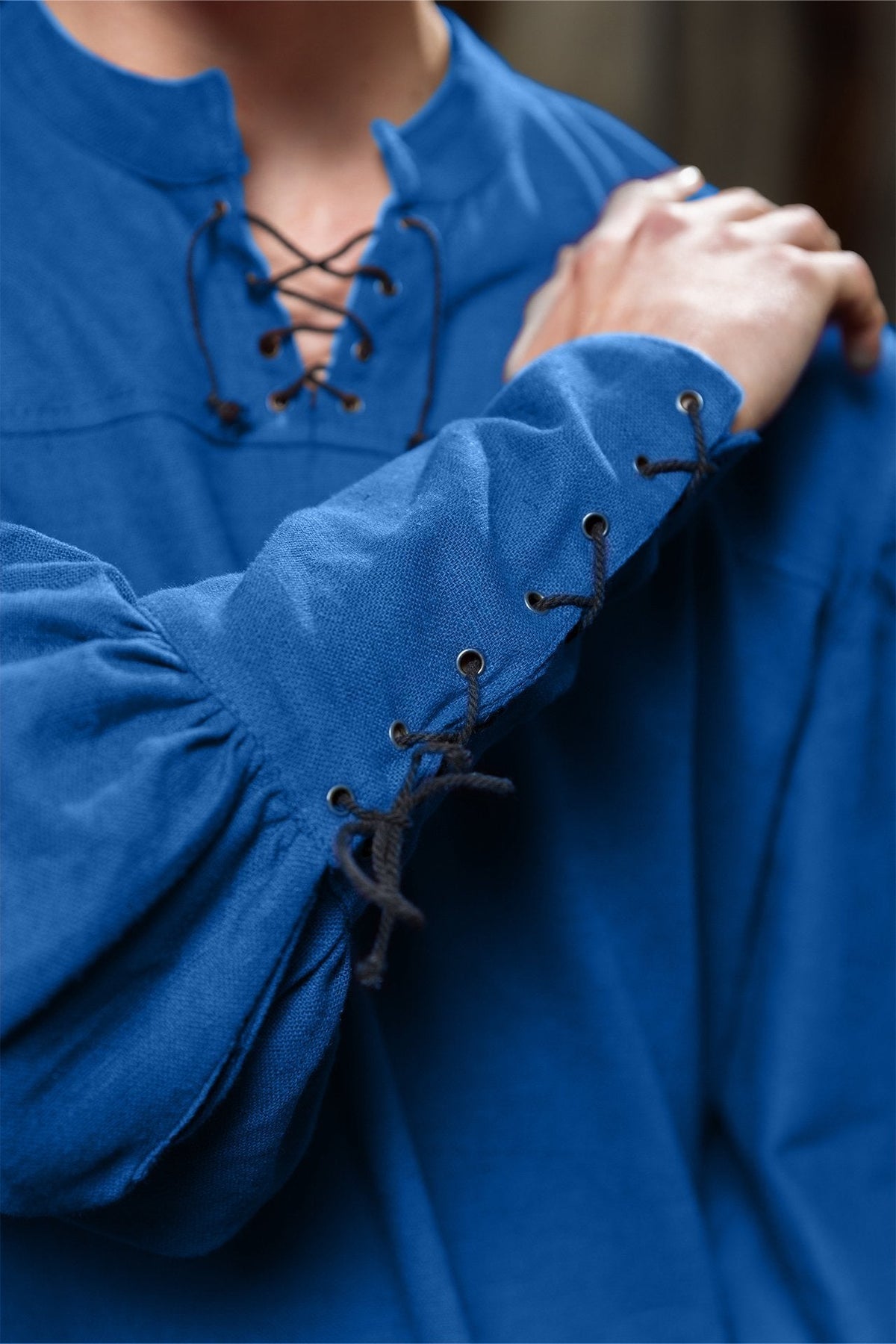 Landsknecht shirt Friedrich, blue