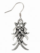Viking Earrings Moesgaard-mask, silvered bronze