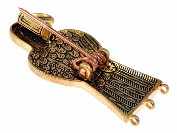Gothic eagle fibula from Oßmannstedt, bronze