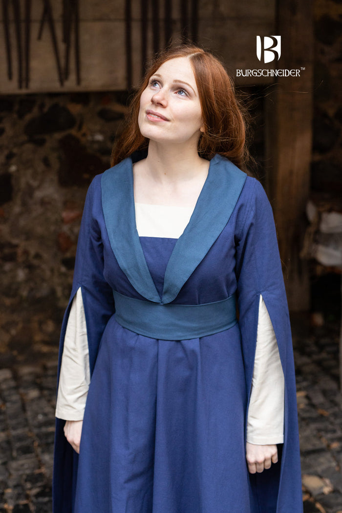 Bourgondische jurk Agnes, laat 15e eeuw, blauw
