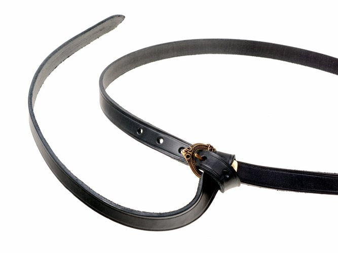 Anglo-Saxon belt from the Viking Age, brown leather