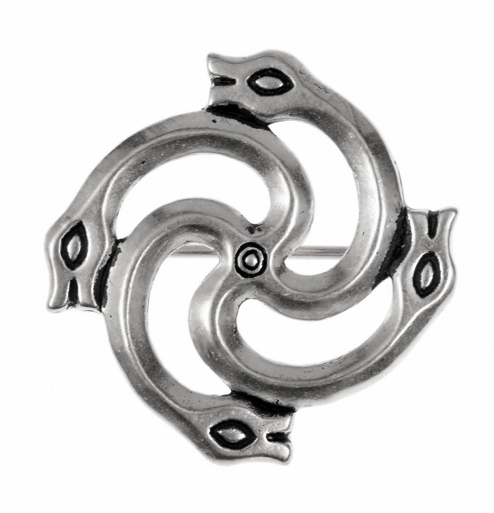 Baltische slangenfibula, Kernavė, brons