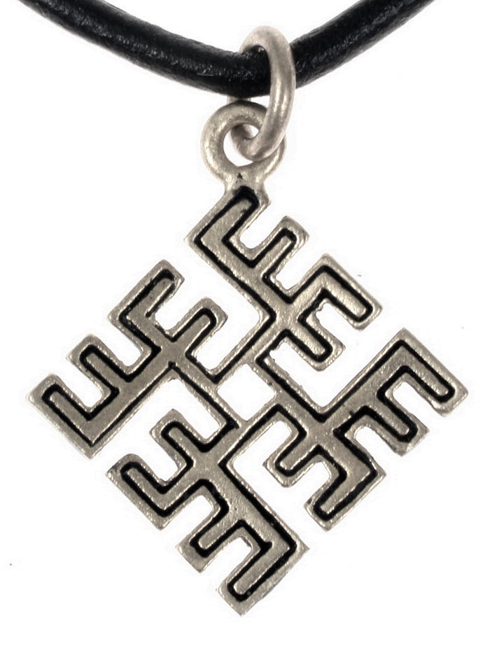 Baltic Ugunskrusts pendant (fire cross), bronze