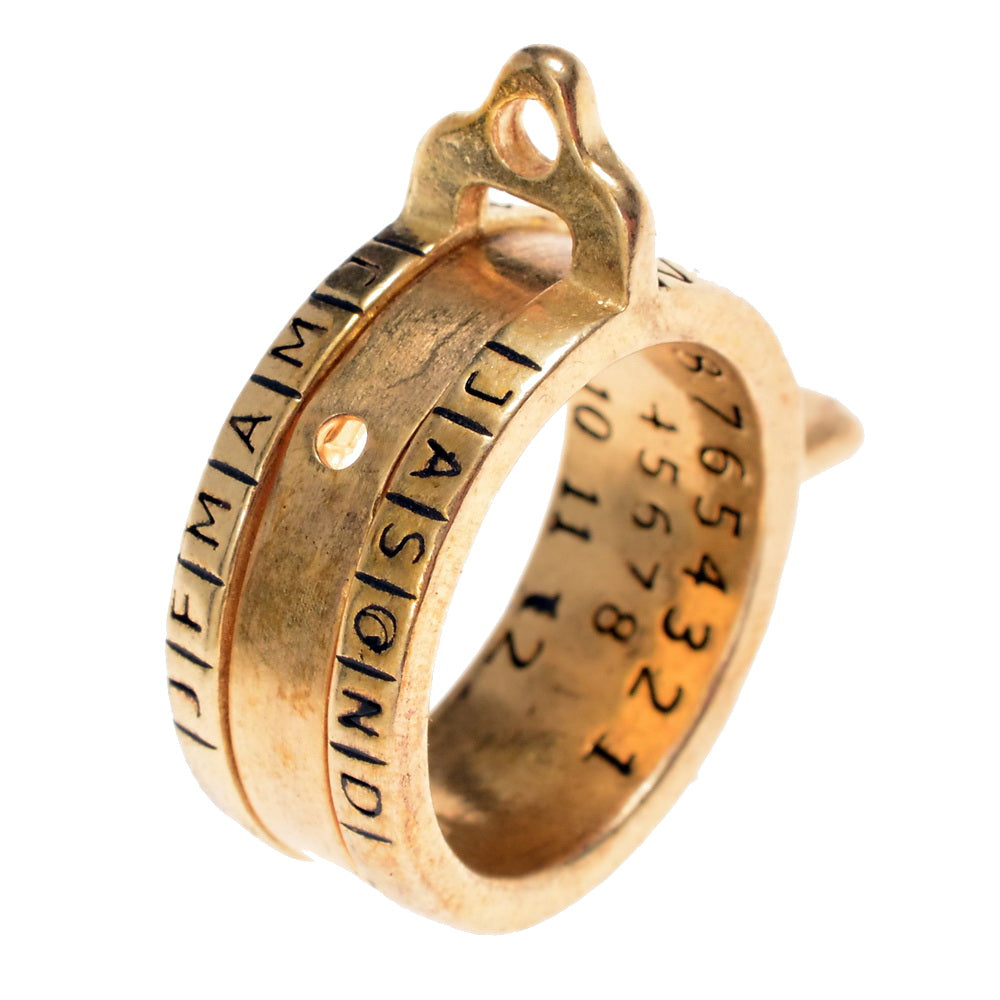 Sun ring, 1721, bronze