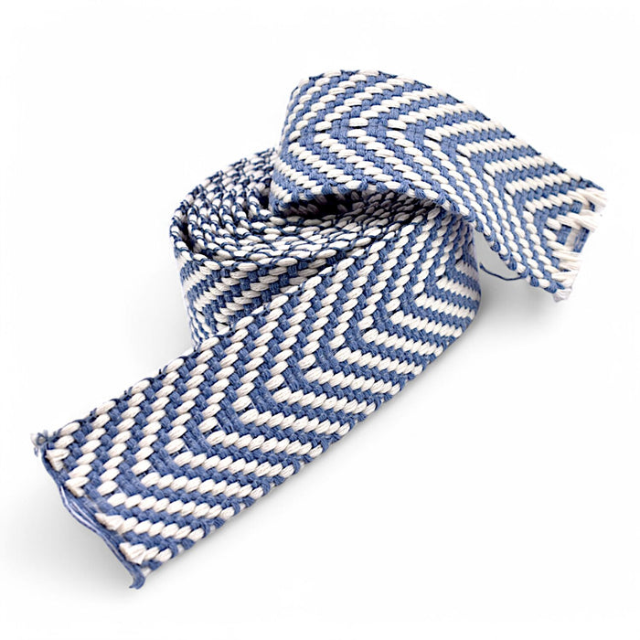 Roman belt herringbone, blue