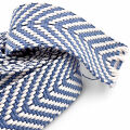 Roman belt herringbone, blue