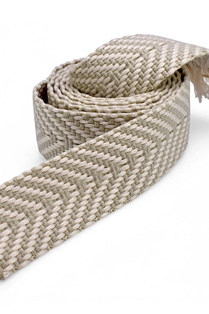 Roman belt herringbone, natural beige