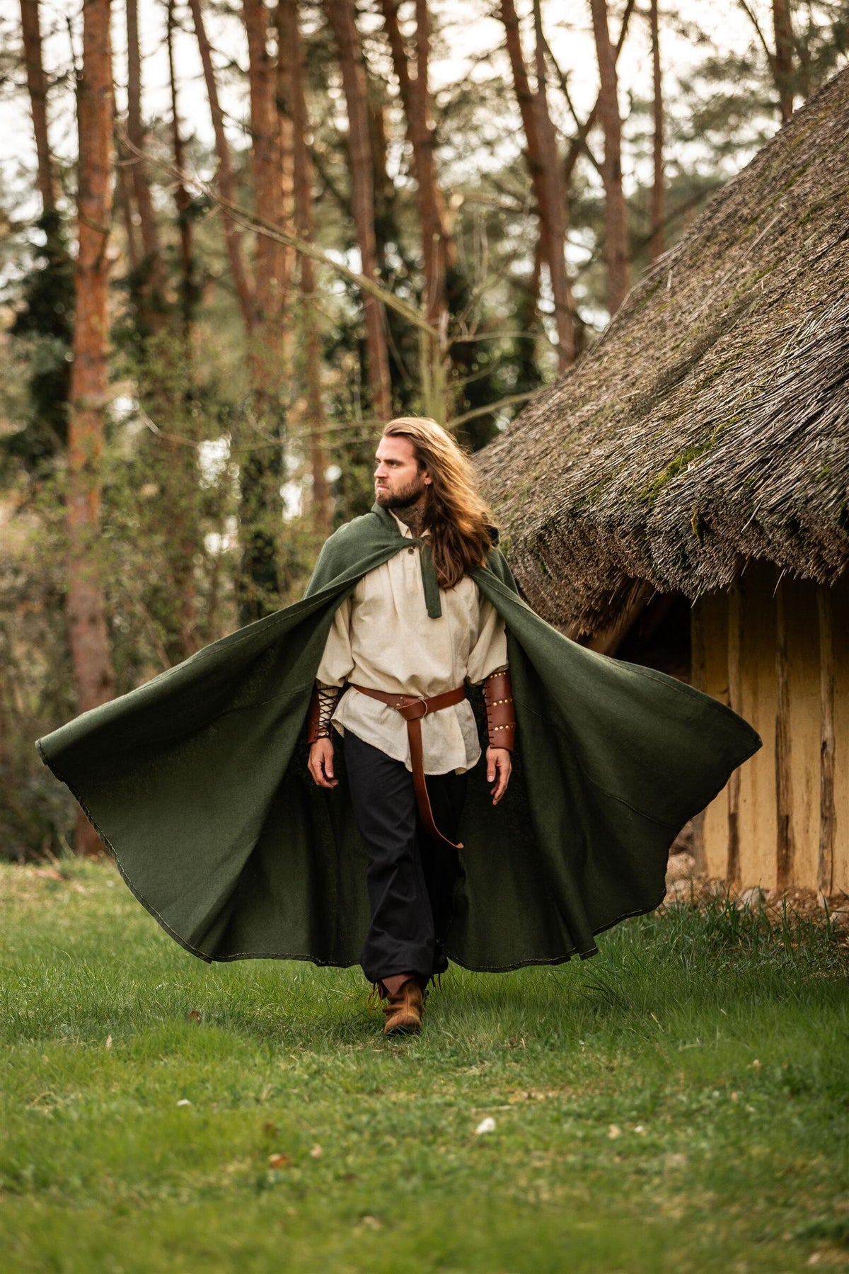 Cloak Milisant, green