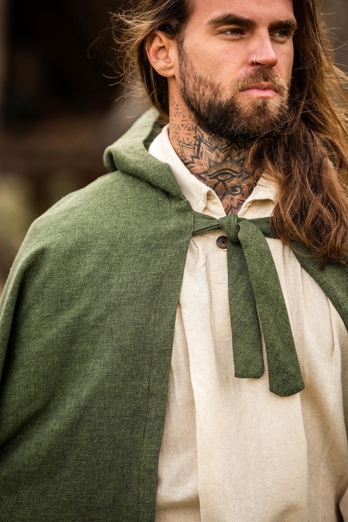 Cloak Milisant, green