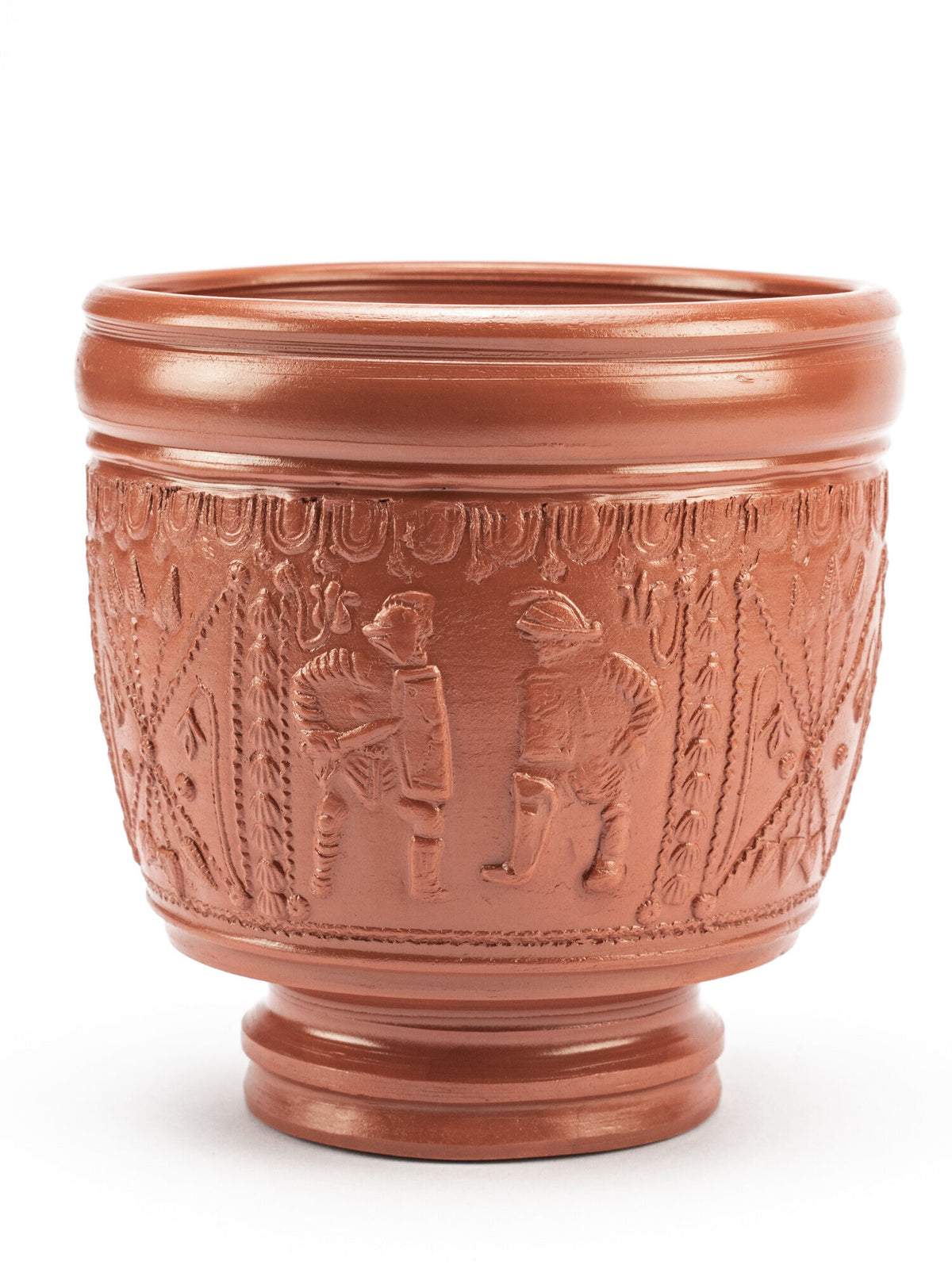 Terra sigillata cup Flamma, gladiator scene