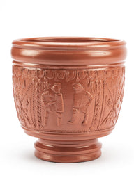 Terra sigillata cup Flamma, gladiator scene