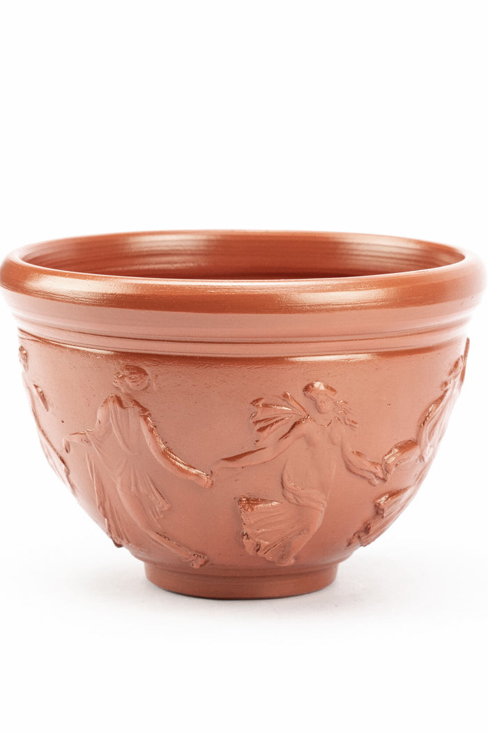 Terra sigillata cup, dancing Bacchantes