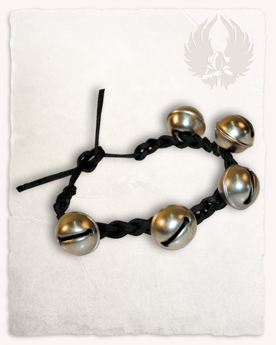 Leren armband / enkelband met belletjes