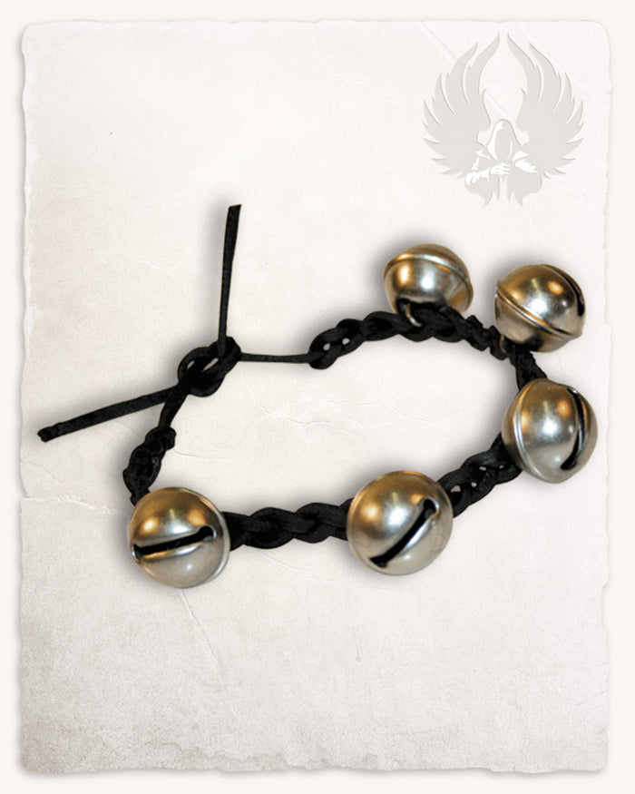 Leren armband / enkelband met belletjes