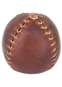 Medieval leather ball brown 7 cm