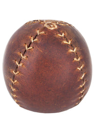 Medieval leather ball brown 7 cm
