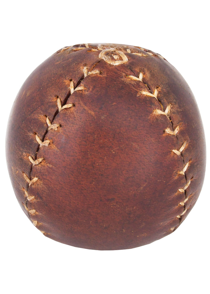Medieval leather ball brown 7 cm