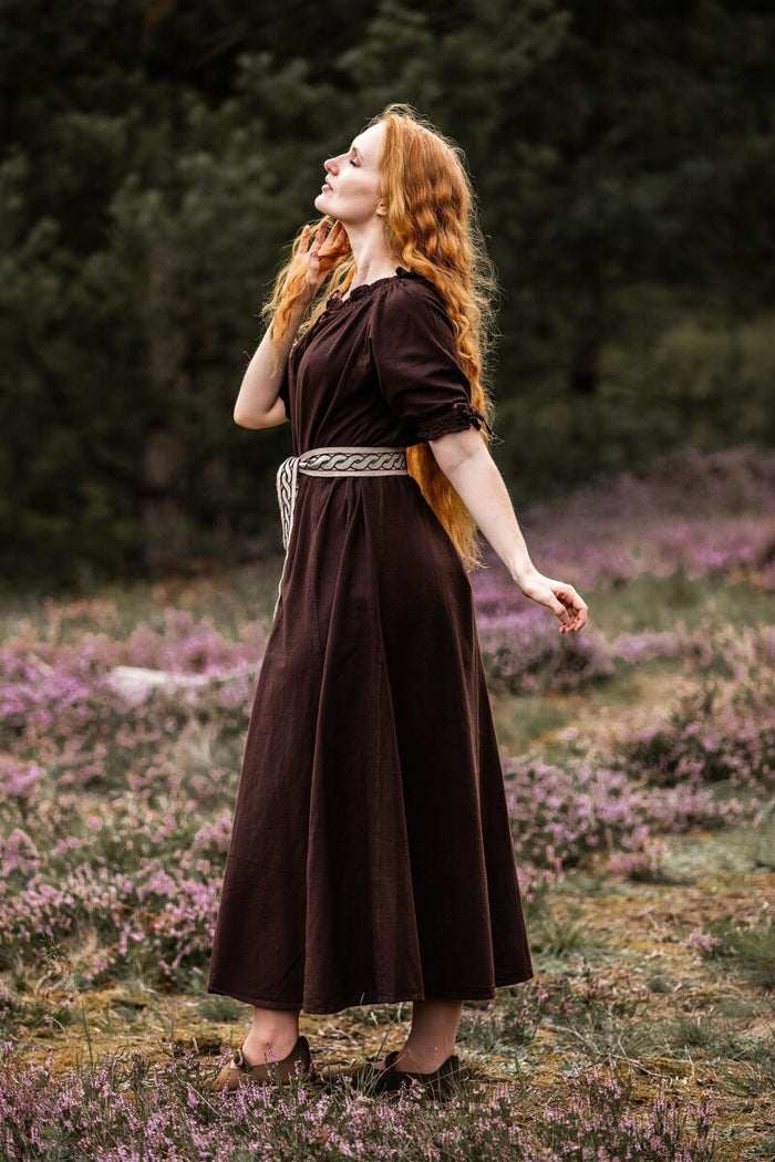 Festival jurk Melisande, bruin