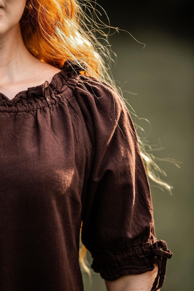 Festival jurk Melisande, bruin