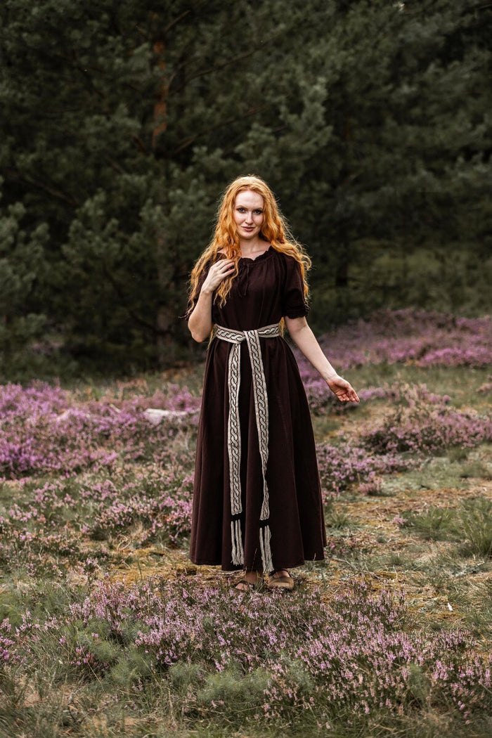 Festival jurk Melisande, bruin