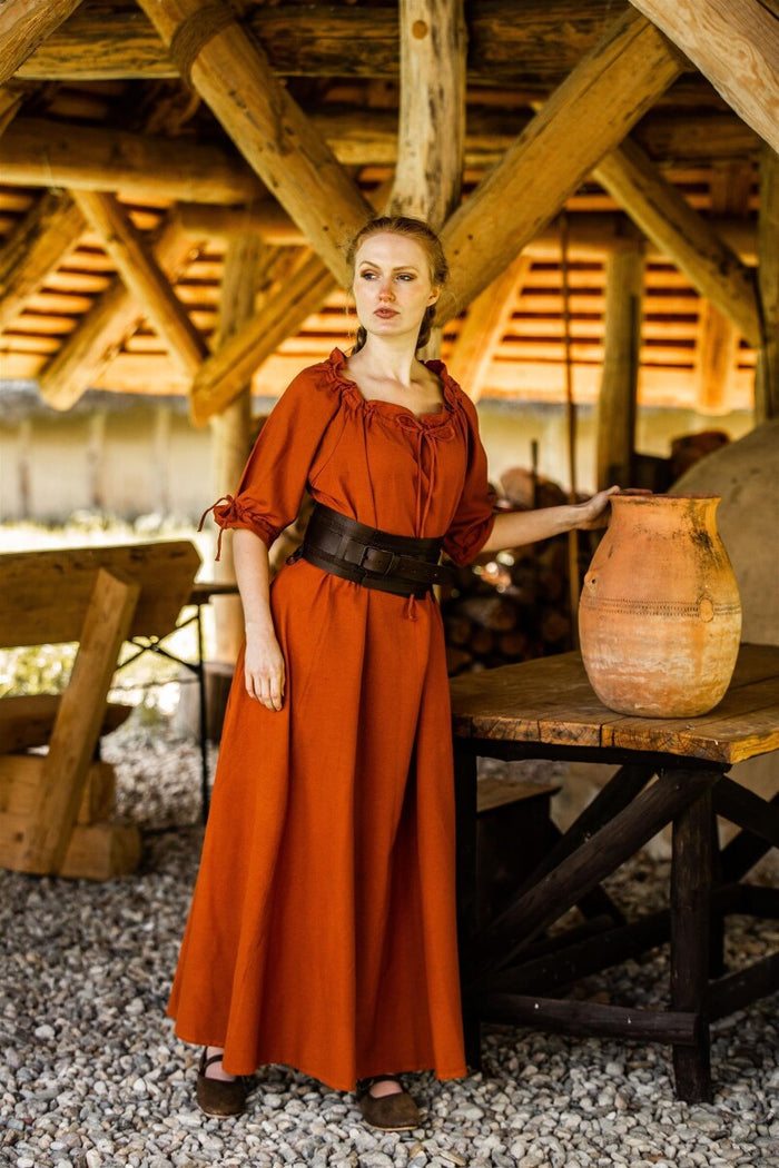Festival jurk Melisande, roest