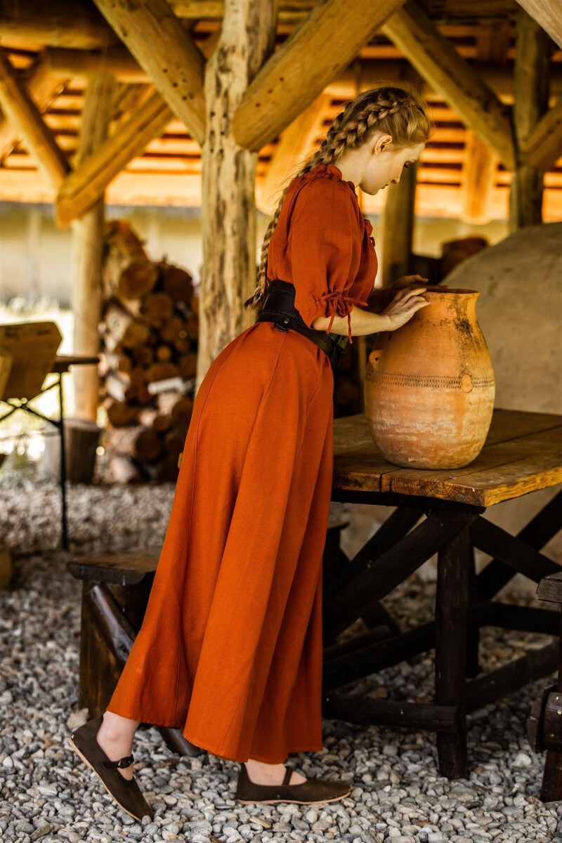 Festival jurk Melisande, roest