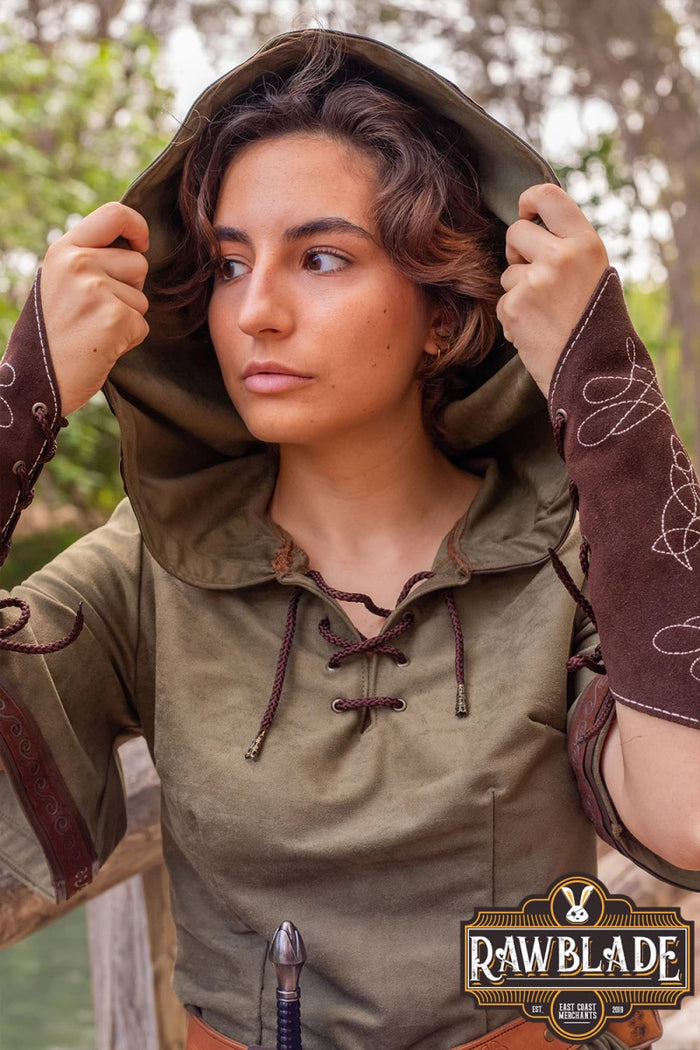 Briannan Ranger tunic, suede, green