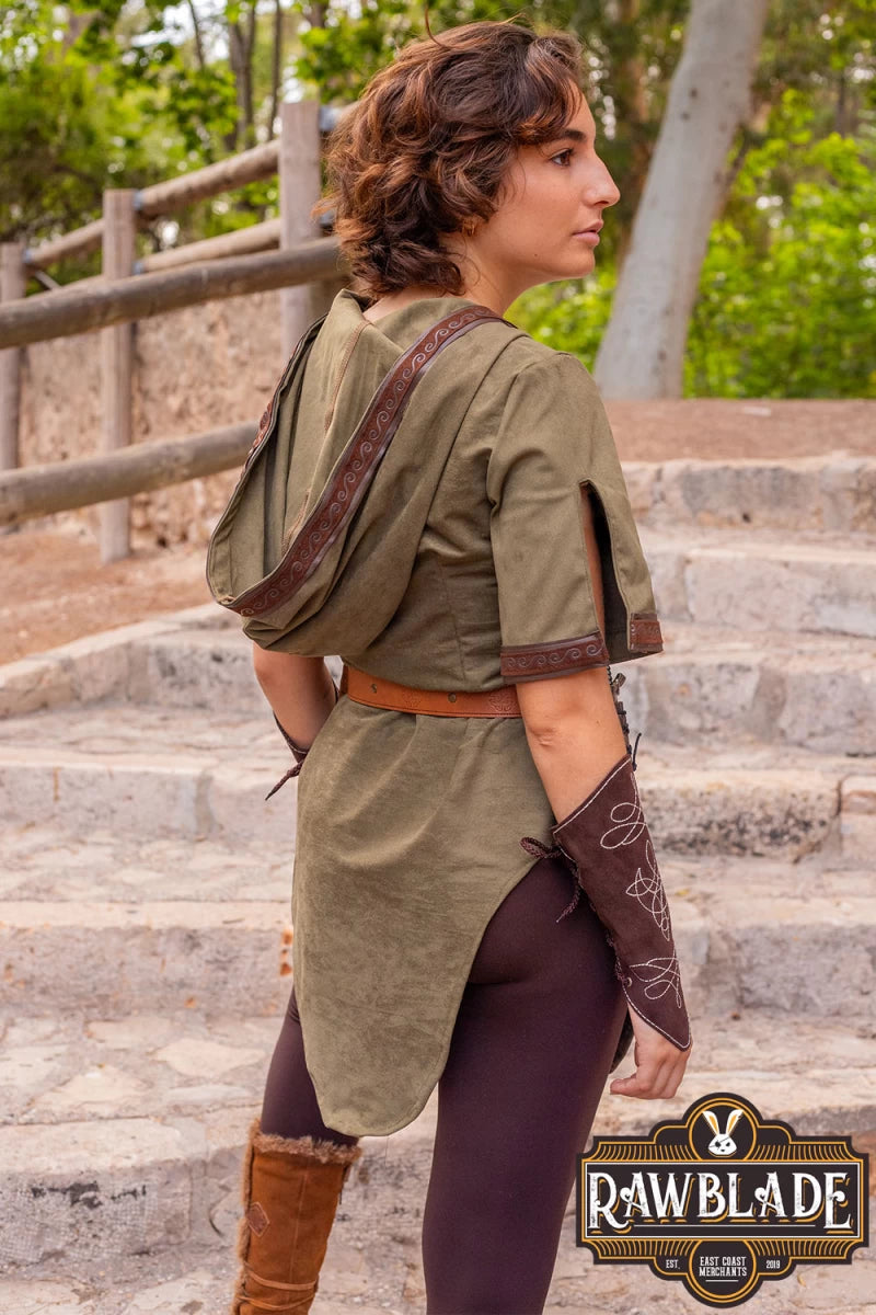 Briannan Ranger tunic, suede, green