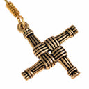 Irish Brigid Cross earrings, bronze
