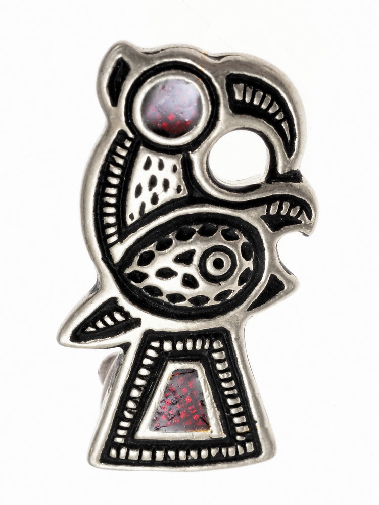 Frankish bird fibula, Comtesse de Béhague, silvered bronze