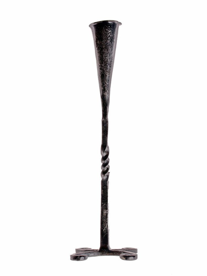 Forged candlestick 'Morgaine', medieval, iron