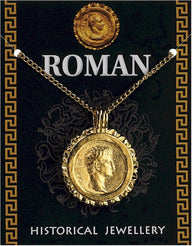 Romeinse munthanger Caesar, verguld tin