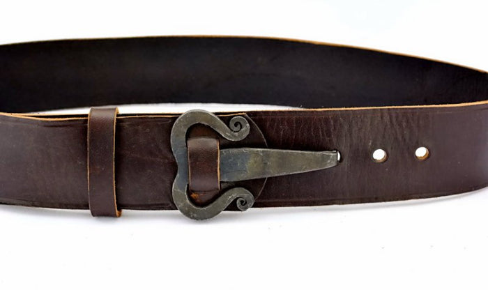 Iron Age belt Bornholm, black leather