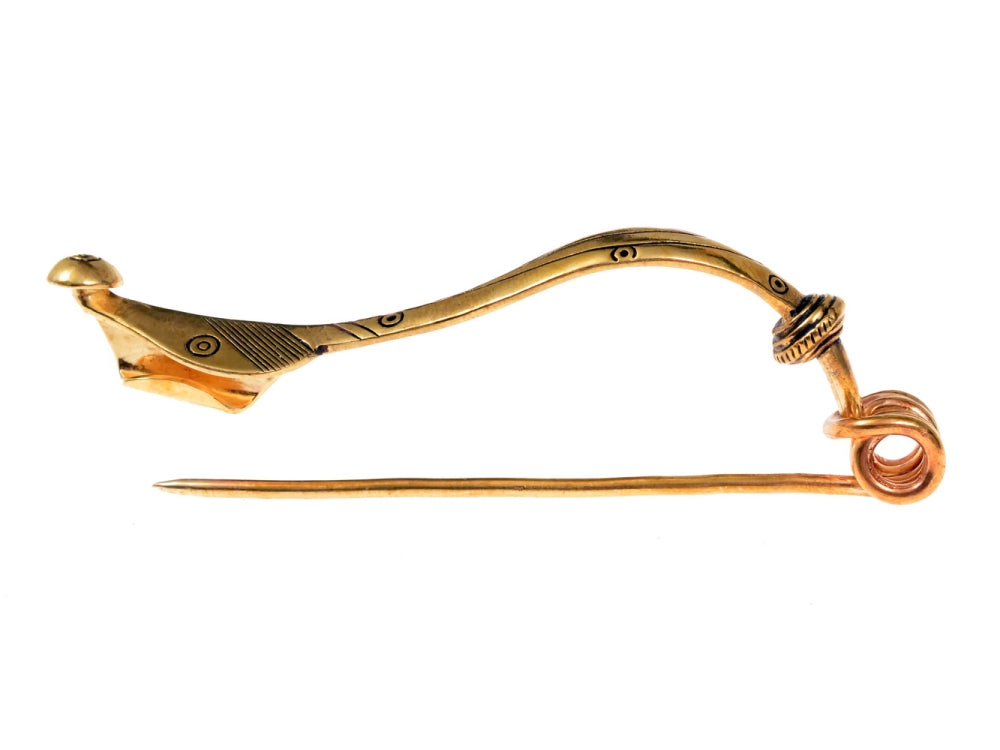 Celtic Certosafibula, Dürrnberg, bronze
