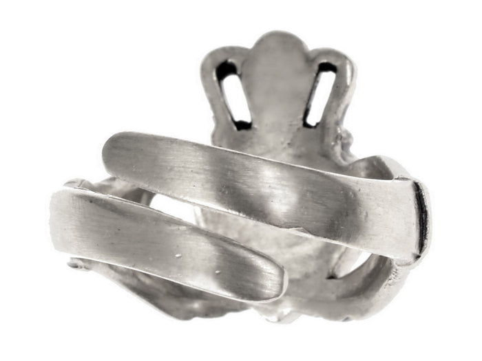 Claddagh ring, 17th century, silvered bronze