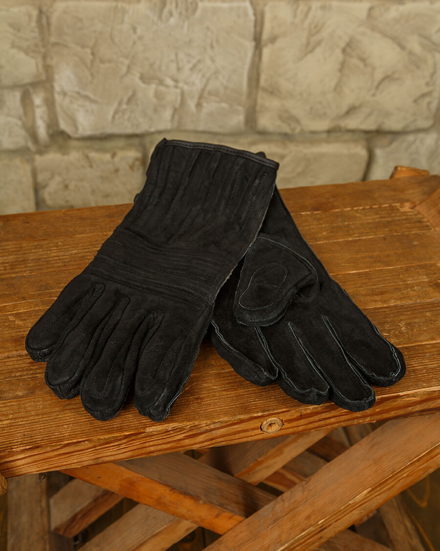 Leather gloves Clemens black