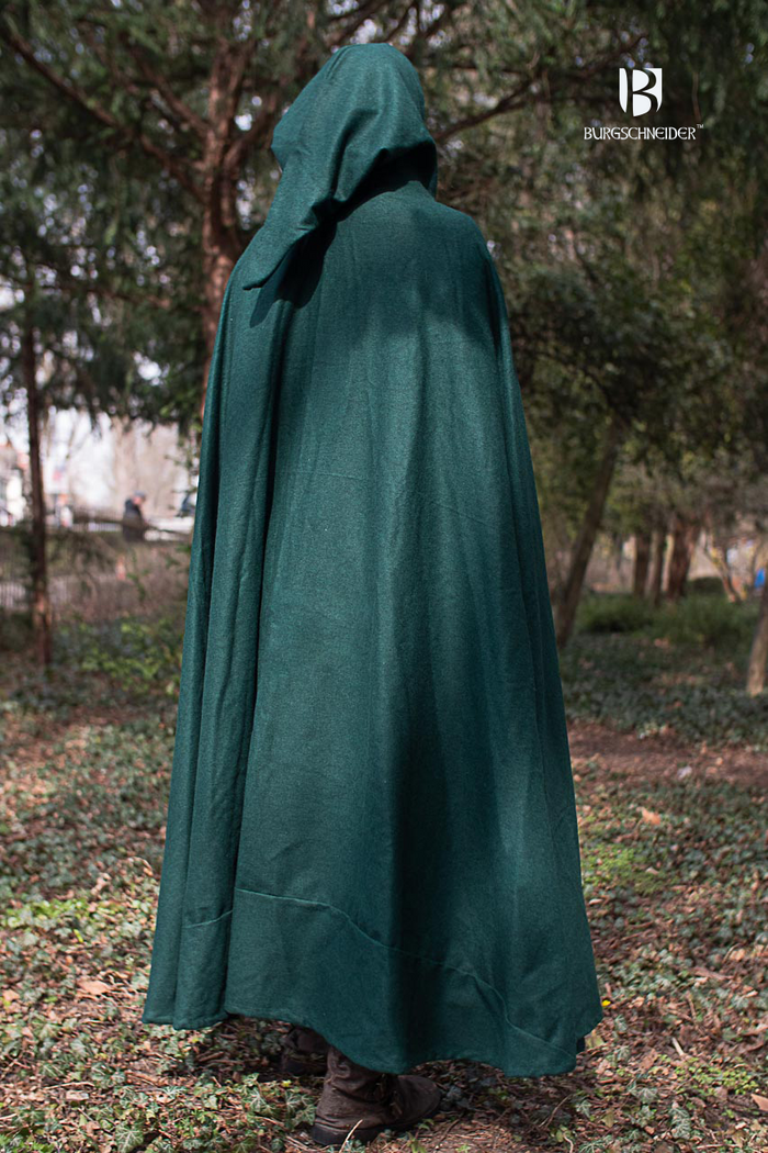 Mantel Hibernus groen, wolmix