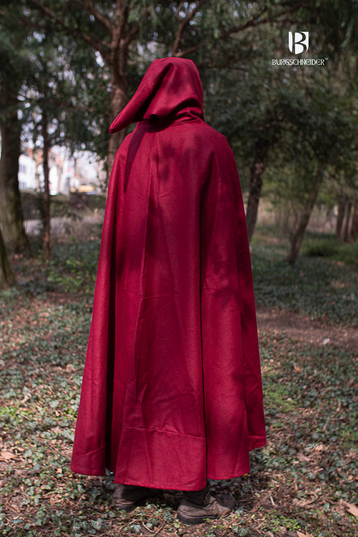 Mantel Hibernus, rood, wolmix