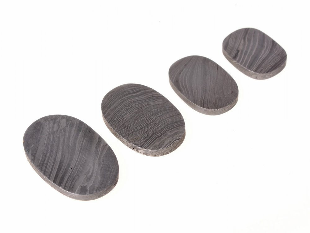 Damascus steel end plate for knife making, XL