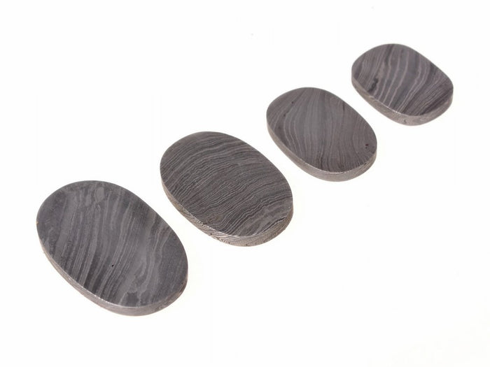 Damascus steel end plate for knife making, XL