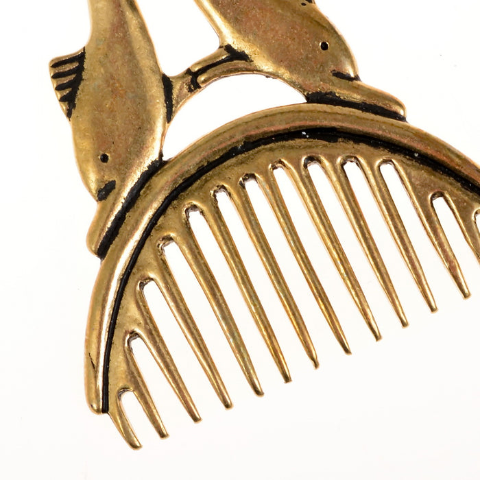 Roman dolphin crest, 1st-3rd century, bronze