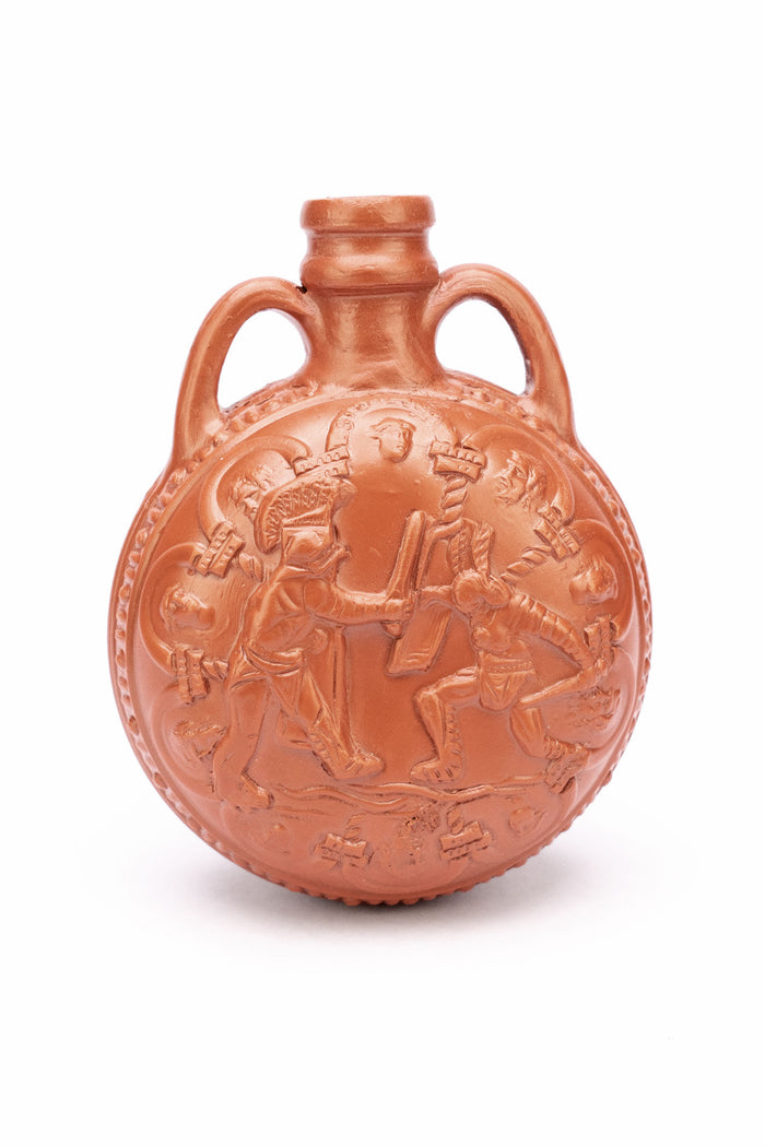 Canteen Gladiators, metal with relief
