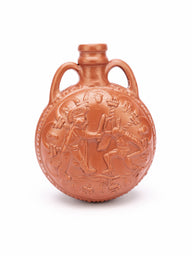 Canteen Gladiators, metal with relief