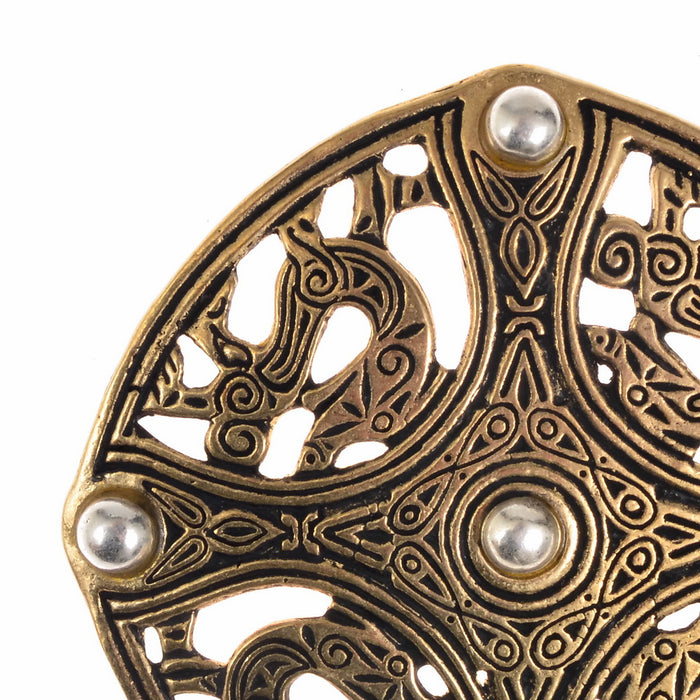 Anglo-Saxon fibula Flintshire, silvered bronze