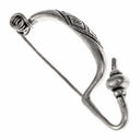 Early La Tènefibula, big, silvered bronze