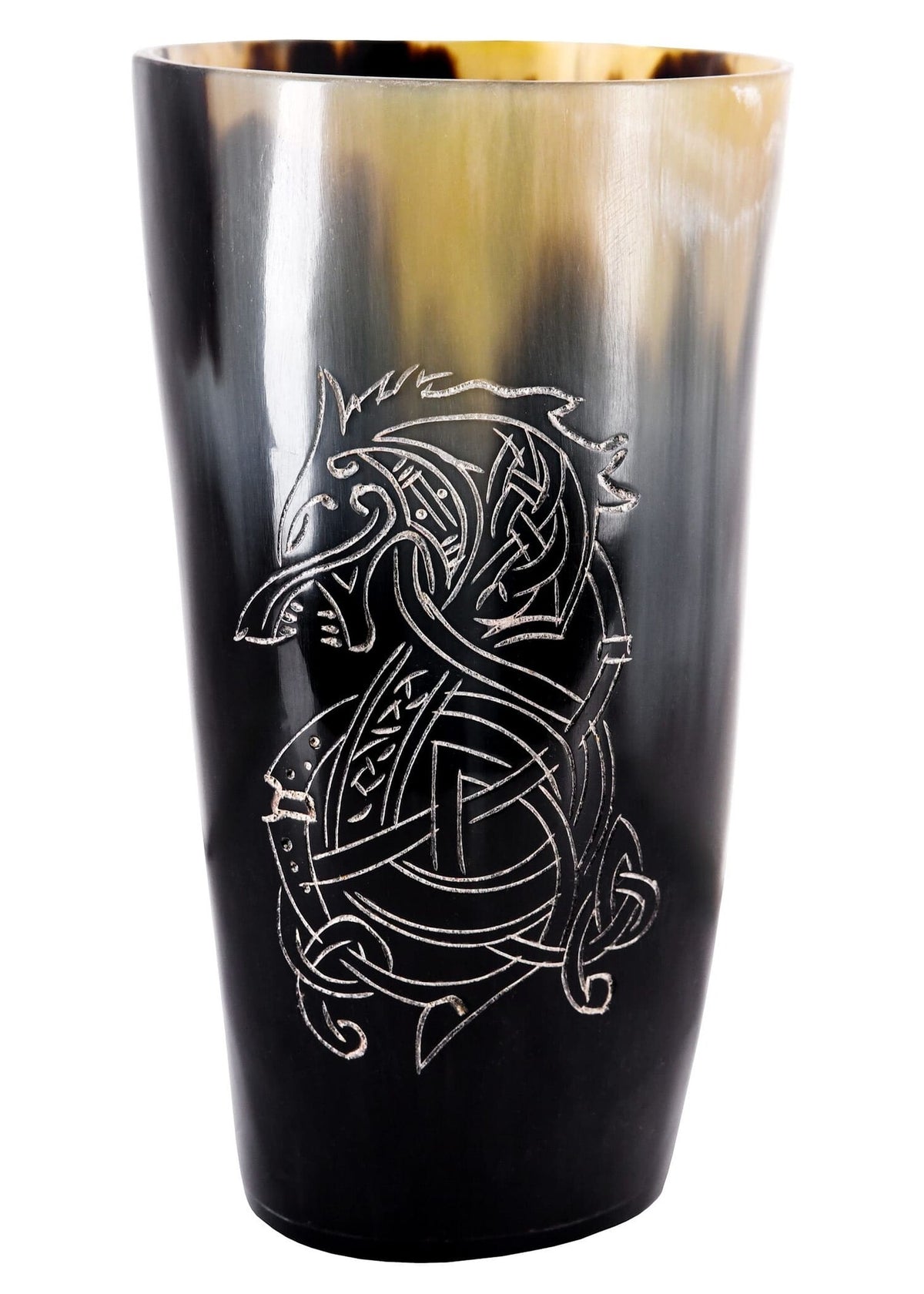 Horn drinking cup Fenrir, 100-200 ml