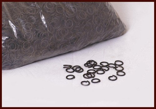 3 kg bronzed chainmail rings, unriveted, 9 mm