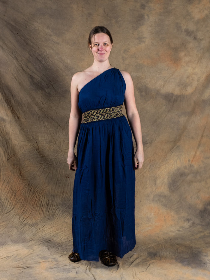 Goddess dress Gaia, blue